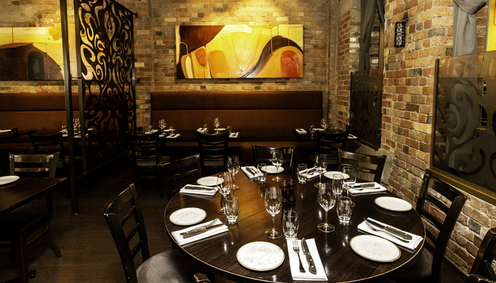 Intimate dining for small groups
